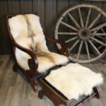 Custom Wolf Hide Chair